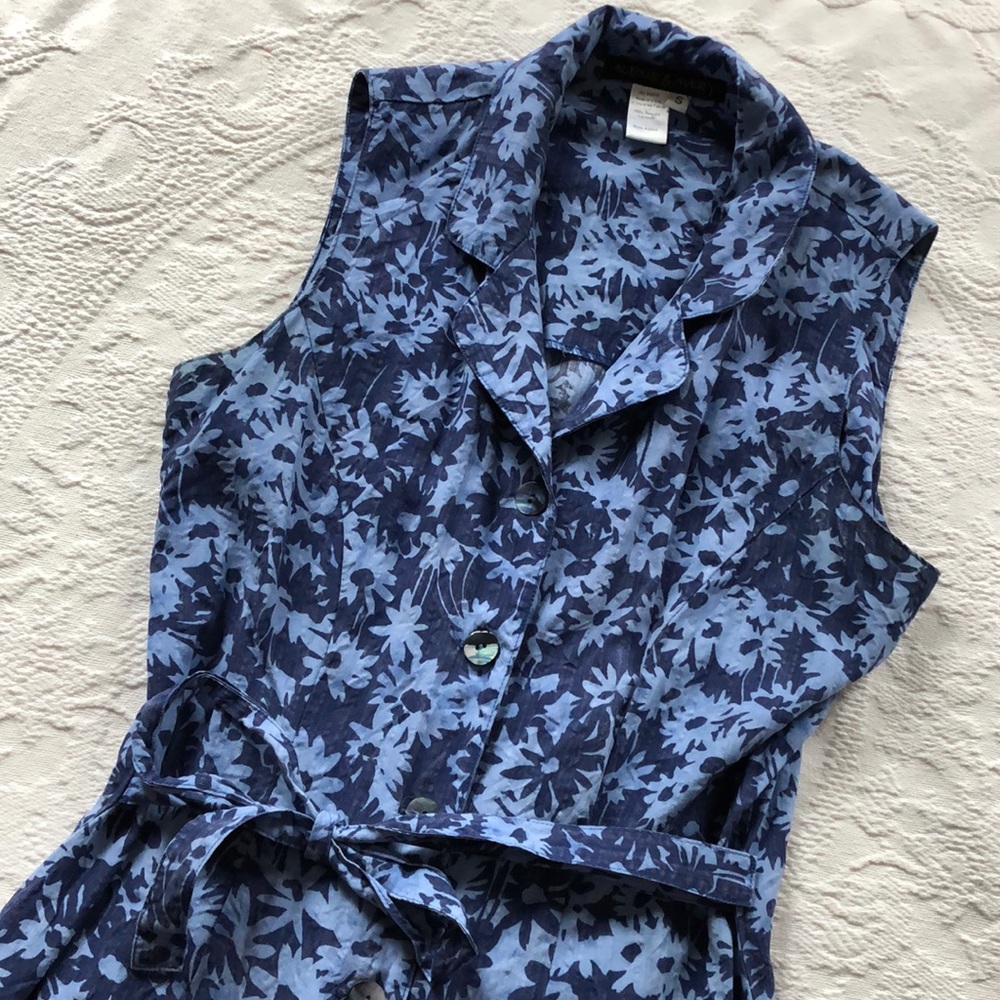 90s vintage daisy print floral maxi dress